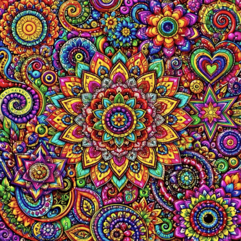 Acid Trip Rainbow GIF