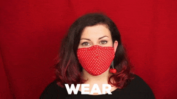 Mask Facemask GIF by Christine Gritmon
