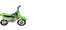 Motocross Kawasaki Sticker