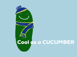 So Cool Cucumber GIF by Barbara Pozzi
