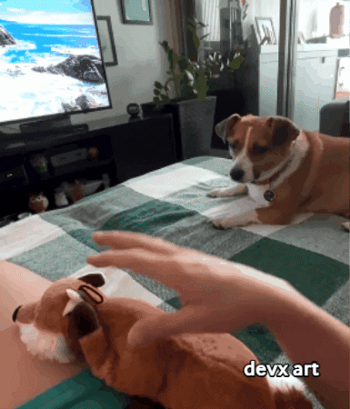 Dog Sitting GIF by DevX Art