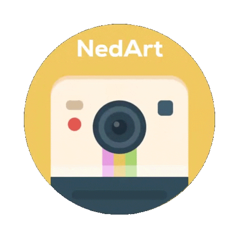Vintage Polaroid Sticker by NedArt