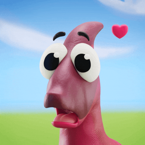 In Love Wow GIF by Claynosaurz