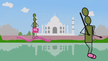 Taj Mahal Pink GIF by ArmyPink
