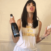 Champagne Drinking GIF by Jenn Robbins
