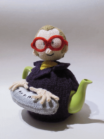 TeaCosyFolk glasses piano knitting knit GIF