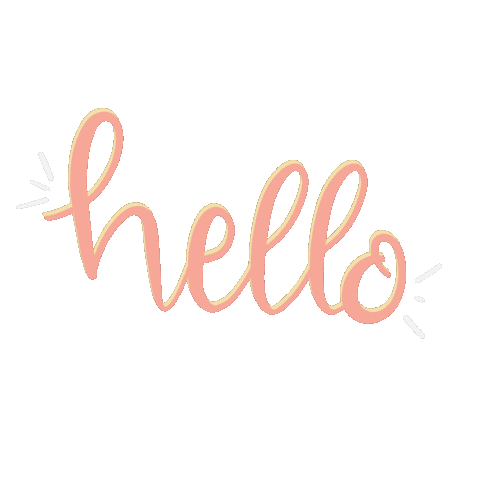 Pastel Hello Sticker