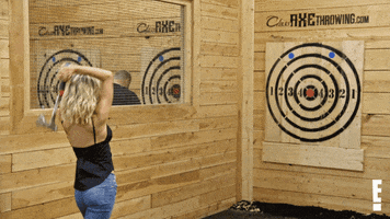 I Got This Axe Throwing GIF by E!