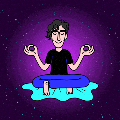 Meditating Inner Peace GIF by Jason Clarke