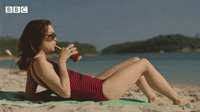Beach Drinking GIF by BBC