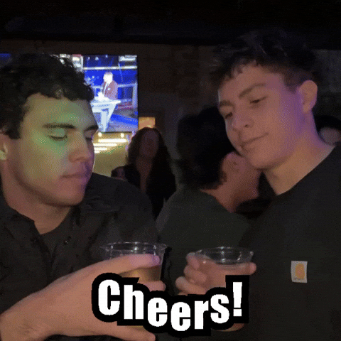 Not Bad Cheers GIF