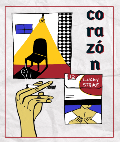 Corazon Smoking GIF by cómic sans club*