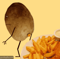 poop potato GIF