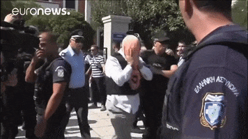 arrest GIF by euronews