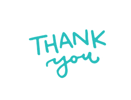 Thanks Lettering Sticker