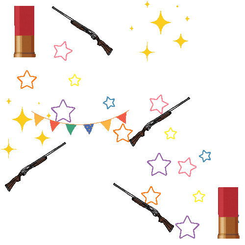 Clay Shooting Sticker by Honesberie