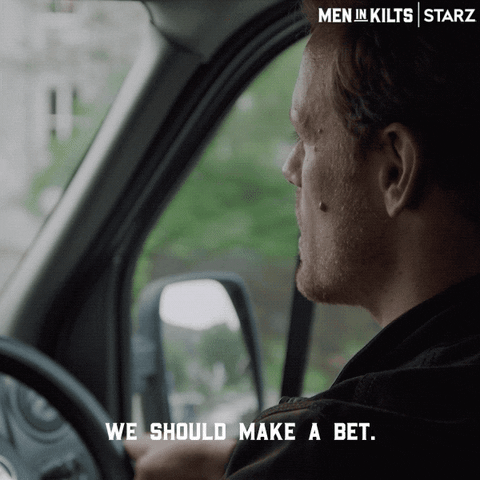 Betting Season 1 GIF by Men in Kilts: A Roadtrip with Sam and Graham