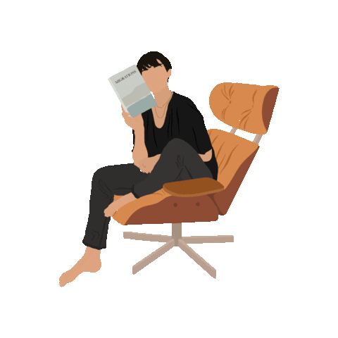 Book Club Sticker by cherry's literary society