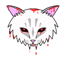 Angry Cat Sticker by Jasi