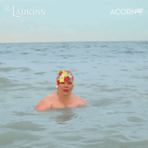Swim Cap Swimming GIF by Acorn TV - Find & Share on GIPHY