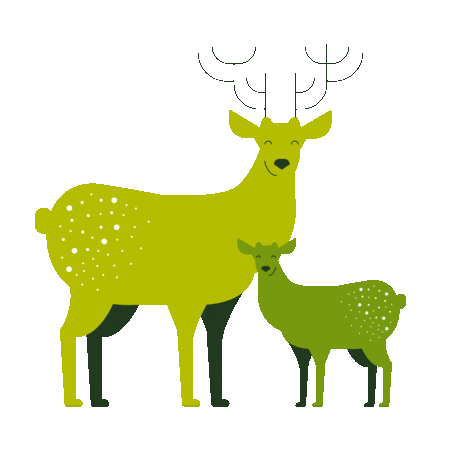 Deer Montana Sticker by Pueblos Blancos de Cádiz