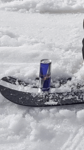 Winter Snowboard GIF