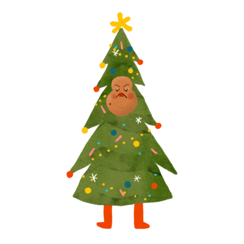Christmas Tree Sticker by ISSABLACK