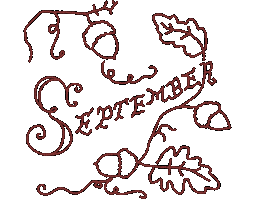 Autumn September Sticker