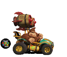 Donkey Kong Racing Sticker by The Super Mario Bros. Movie