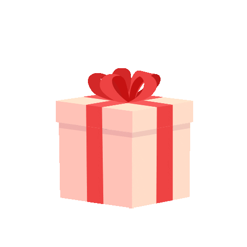 Gift Box Present in Opened Yellow Box With Red Ribbon Vector Illustration  Icon in White Background. Surprise in The Gift Box Stock Photo - Alamy