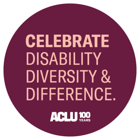 Diversity Disability Sticker by ACLU