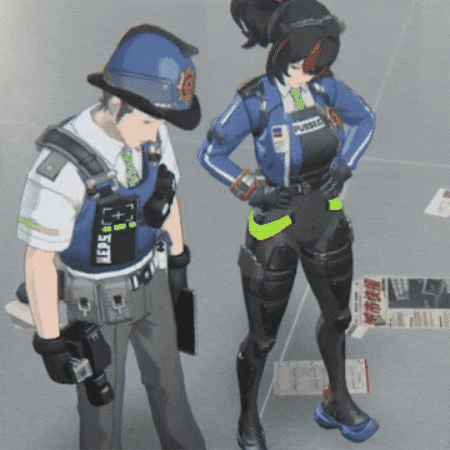 Tired Police GIF