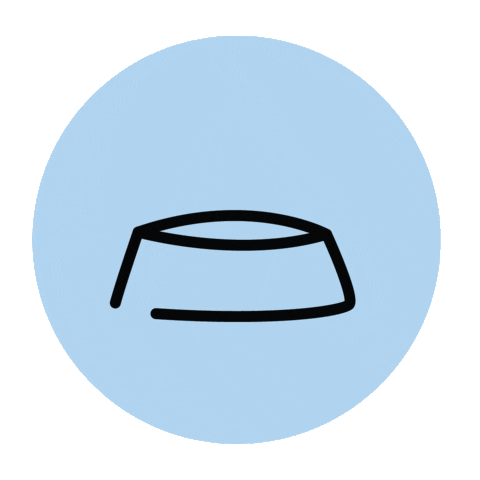 pet na tigela Sticker