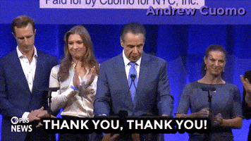 New York Thank You GIF by Andrew Cuomo