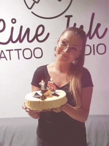 Birthday Cake GIF by Line Ink