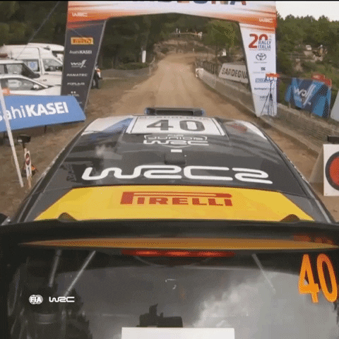 Driving Take-Off GIF by FIA World Rally Championship
