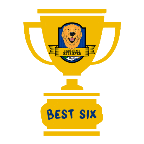 Golden Retriever Brasil Sticker