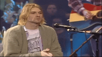 Kurt Cobain Clapping GIF