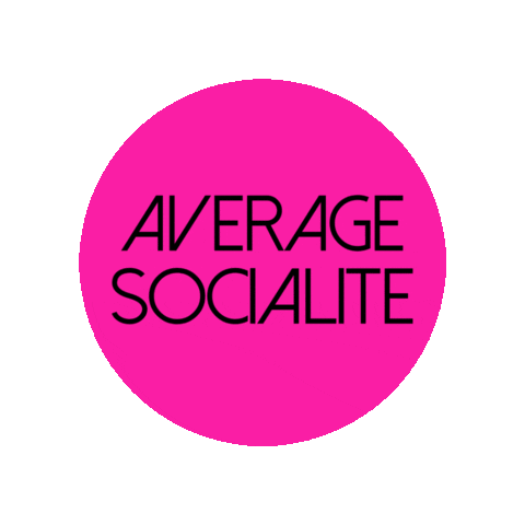 Average Socialite Sticker