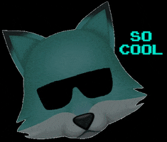 nachtfuchs fox animal emoji so cool GIF