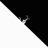 black and white motion graphics GIF