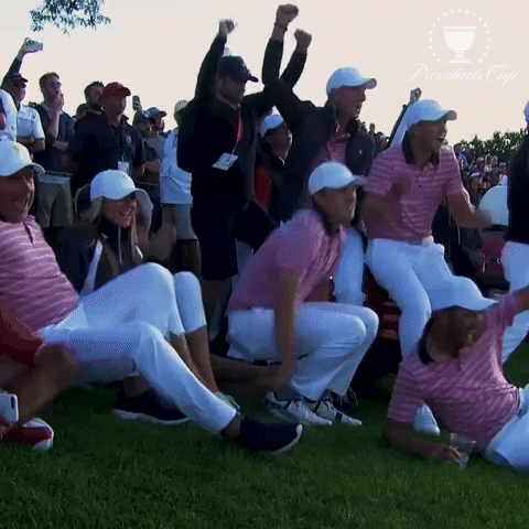 Lets Go Fist Pumps GIF by ThePresidentsCup