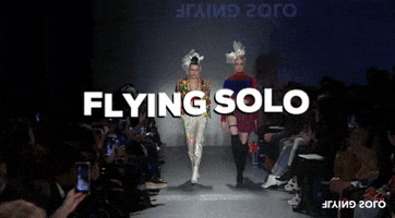 FlyingSoloNYC fashion style model runway GIF