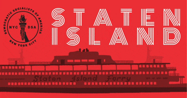 nycDSA staten island shaolin democratic socialists of america staten island ferry GIF