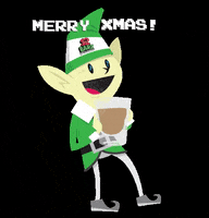Merry Xmas Elf GIF by 12 Barz of Christmas