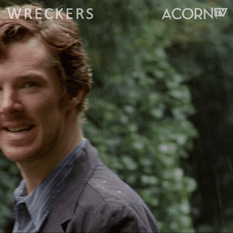 Raining Benedict Cumberbatch GIF by Acorn TV