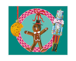 Christmas Gingerbread Sticker by Fortnum & Mason