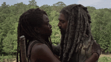 First Kiss Love GIF by The Walking Dead