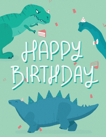 Dinosaur-birthday GIFs - Get the best GIF on GIPHY
