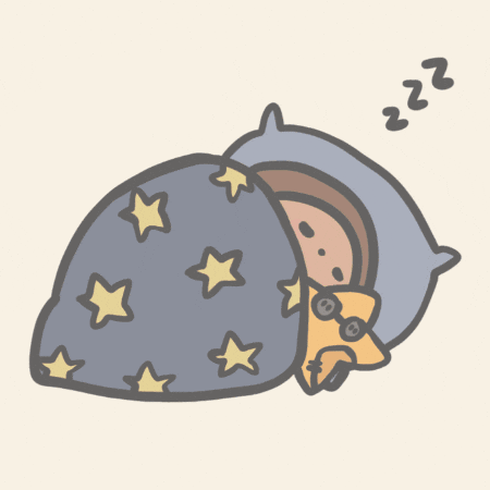 Tired Good Night GIF by Kumo x World